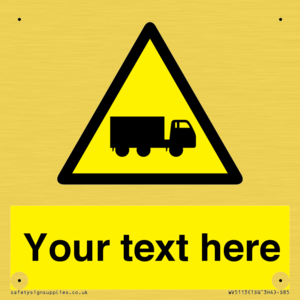 Custom Lorry Hazard Sign